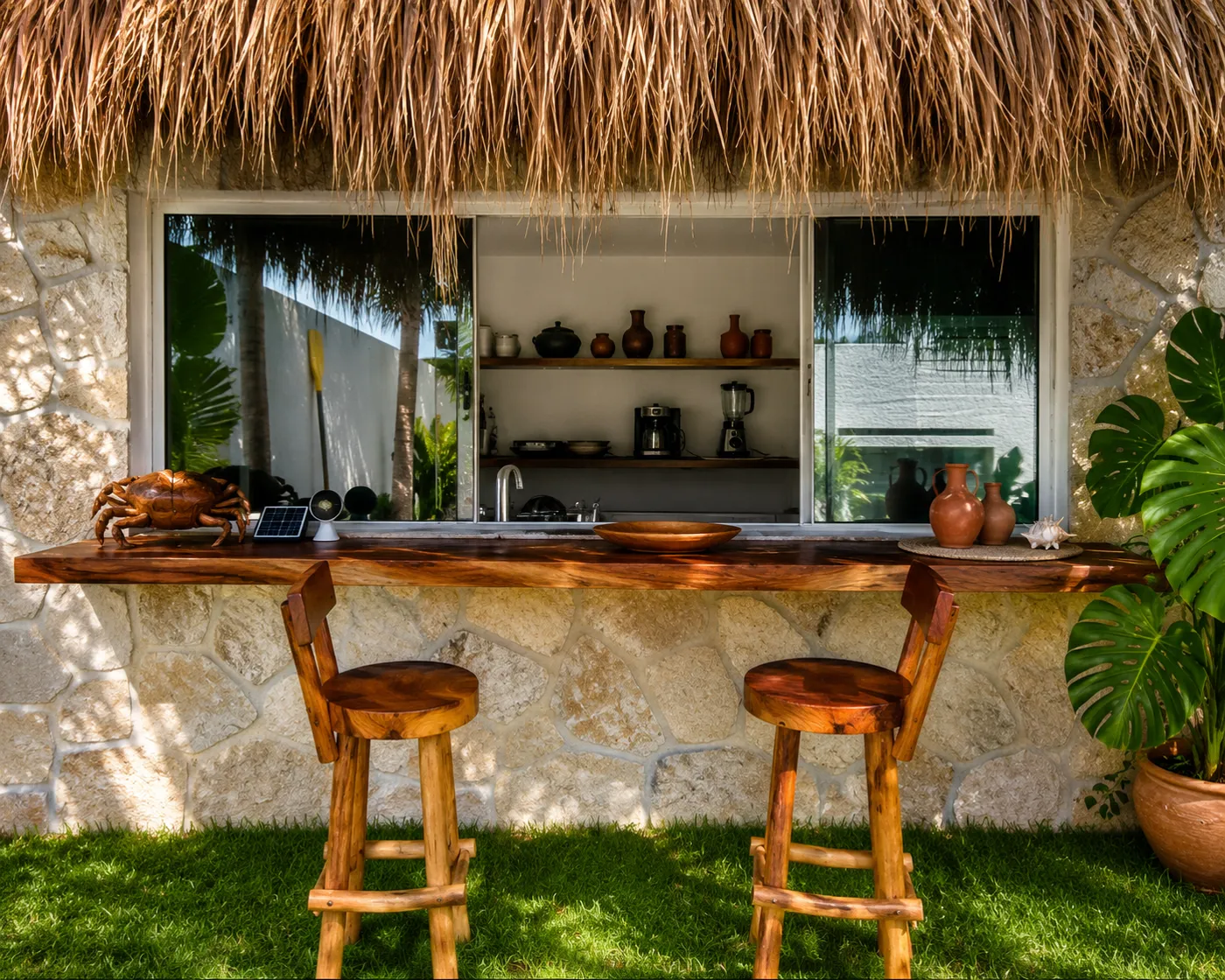 Reforma de casa com área de convívio