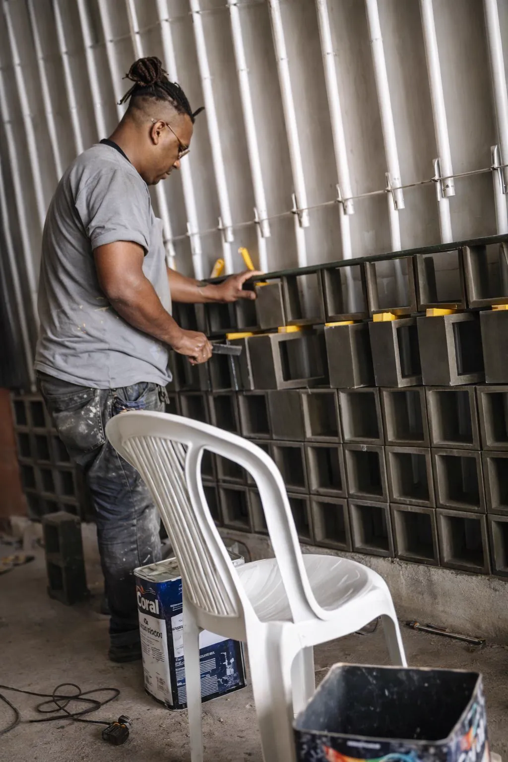 Execução de área comercial pela equipe Latiibere