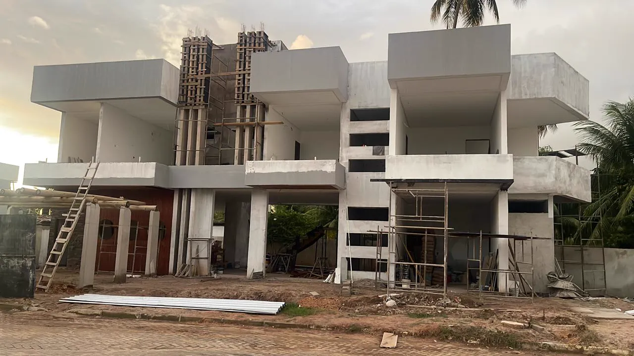 Execução de fachada em obra